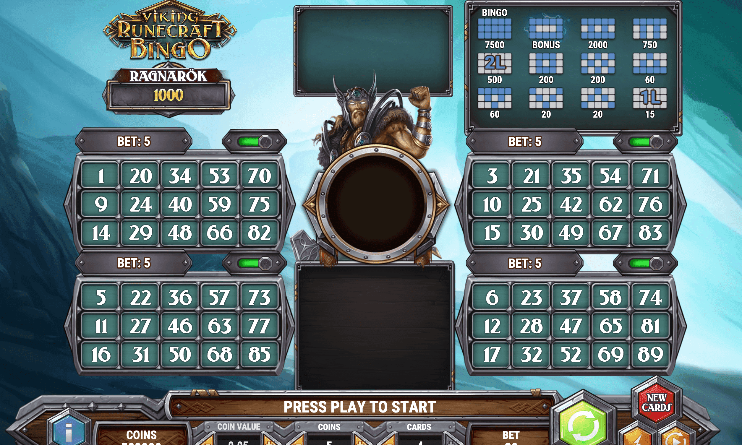 Viking Runecraft Bingo